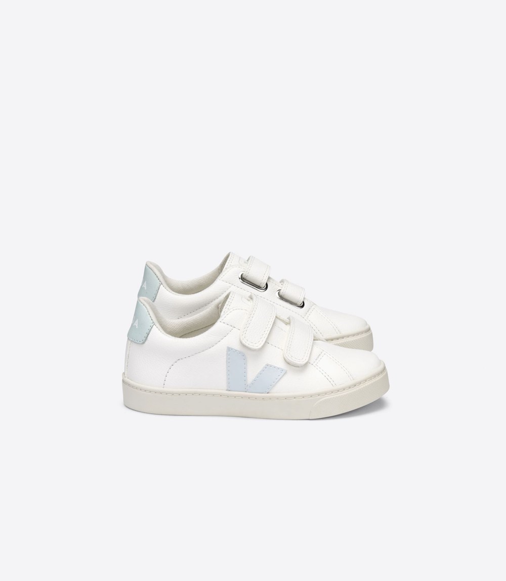 Veja Trainers Kids White - Esplar Velcro Chromefree - QASO-93047